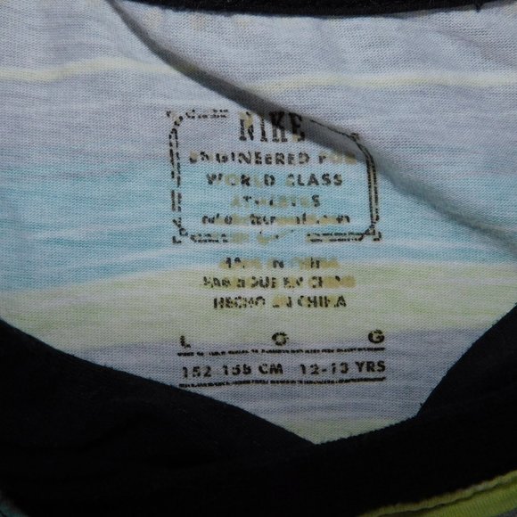 EUC Nike Multicolor Striped Long Sleeve Hoodie - Picture 3 of 6